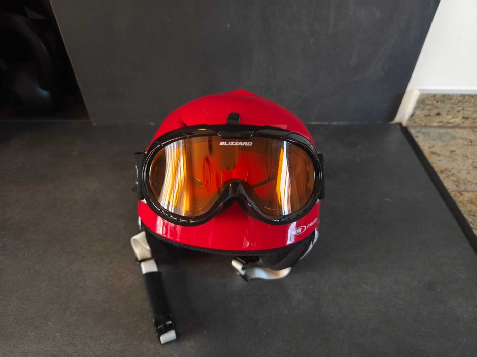 Zestaw: Kask narciarski dziecięcy Martes + google Blizzard