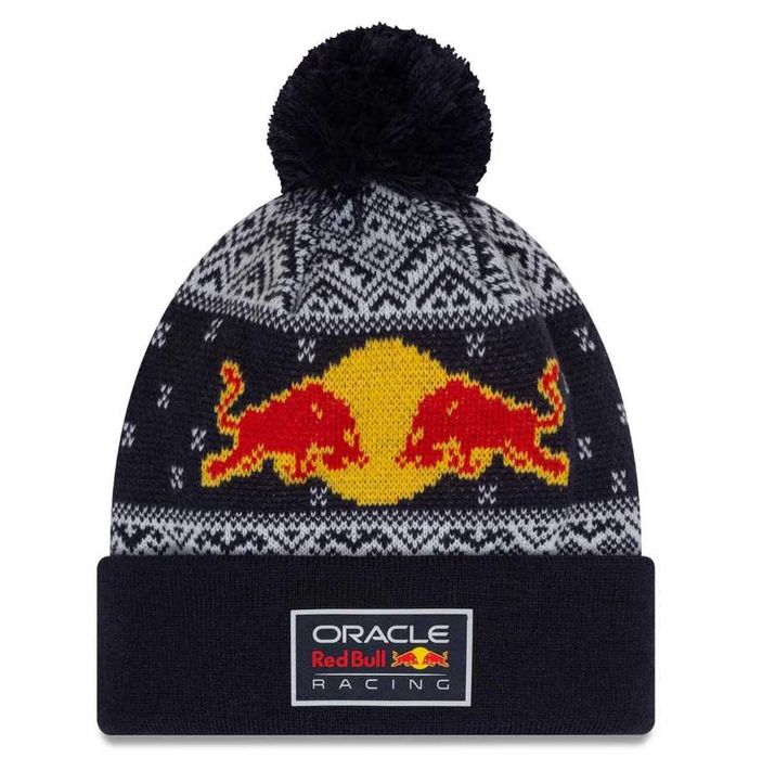 Czapka zimowa New Era Red Bull Racing Christmas Bobble Hat - nowa