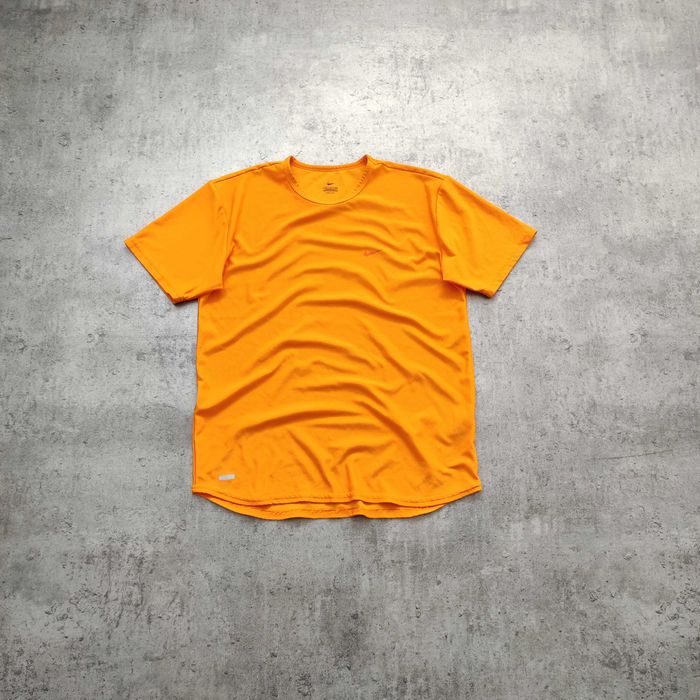 MĘSKA Koszulka Sportowa Dri-Fit USA Nike Pomarańczowa Bieganie Gym