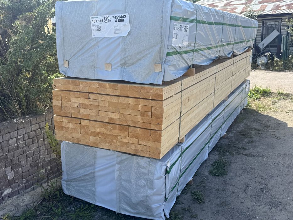 BWS - Drewno Konstrukcyjne 45x95mm Suche Strugane C24 Świerk