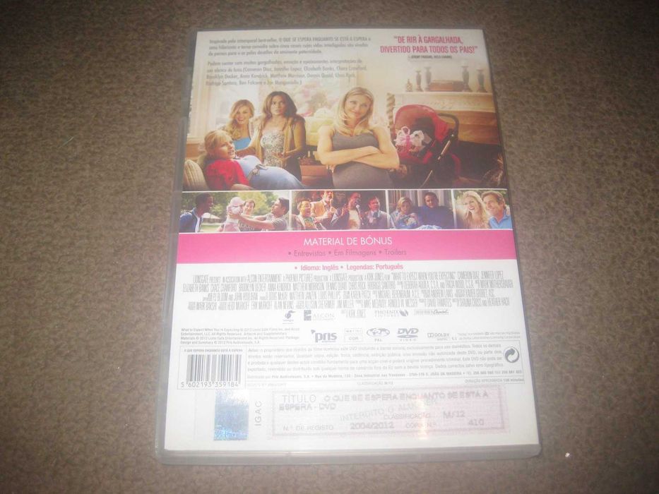 DVD "O Que Se Espera Enquanto Se Está Á Espera" com Cameron Diaz