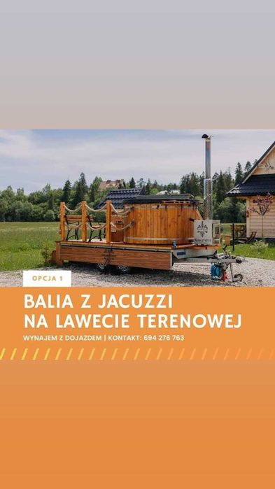 Basen Balia Jacuzzi Sauna Mobilna