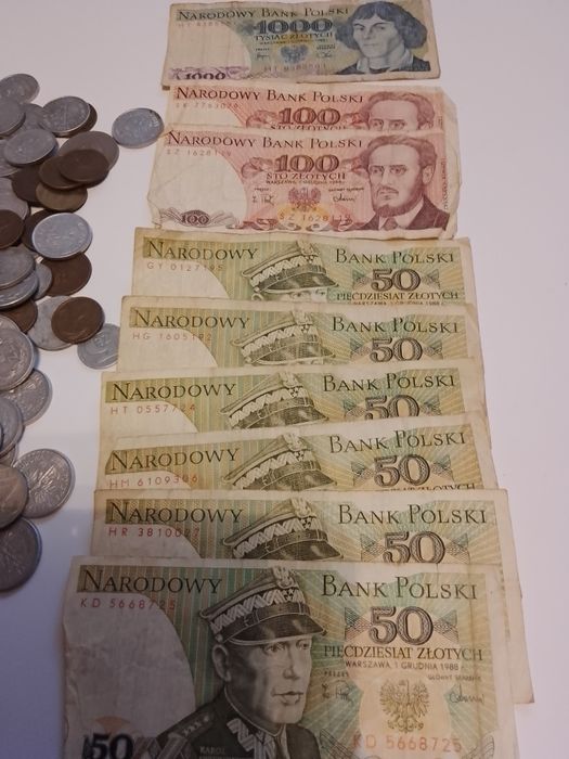 Stare pieniądze i monety z czasów PRL-U