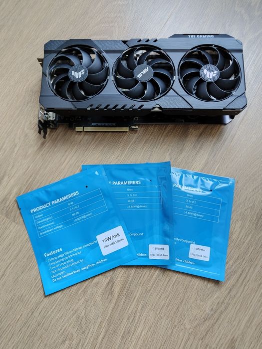 Термопрокладки 16w/mk 0.5mm 1.5mm 1mm 2mm 100x100mm Upsiren Luxianzi