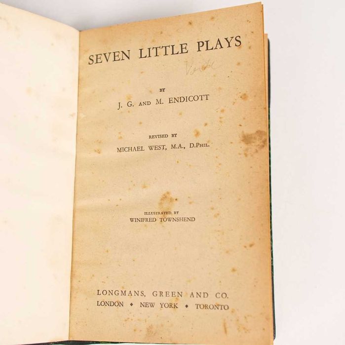 M. J.G. and Endicott - Seven Little Plays
