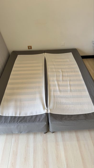 Cama casal 160 x 200 (colchao + estrado/sommier)