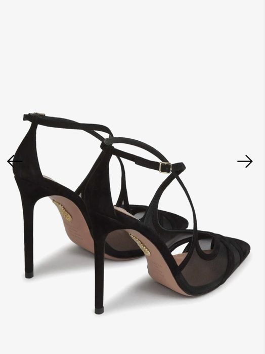 Туфлі Aquazzura чорні замшеві