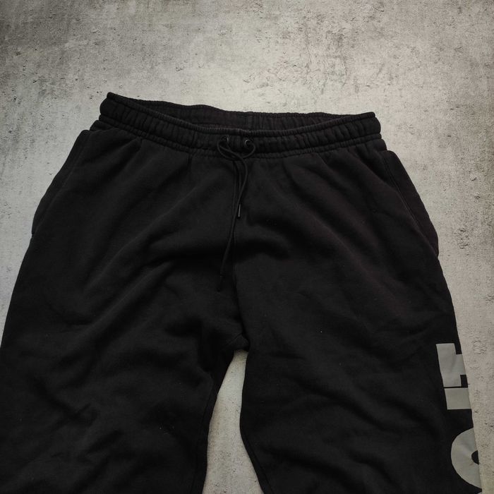 MĘSKIE Spodnie Dresowe Dresy Czarne Bawełna Duże Logo Nike Just Do It