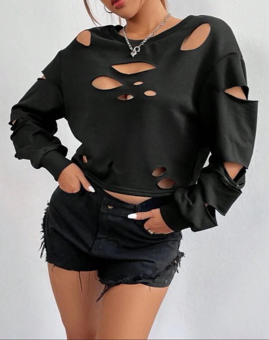 Bluza z dziurami L