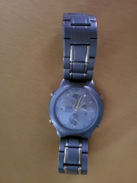 Титановий годинник-хронограф citizen titanium chronograph wr 100