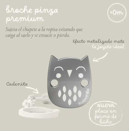 Suavinex corrente Bonhomía Chupeta Clip 0M+