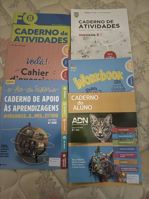 Livros de fichas para 8 ano