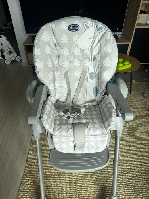 Krzesełko do karmienia dla dziecka Chicco Polly Easy Giraffe składane