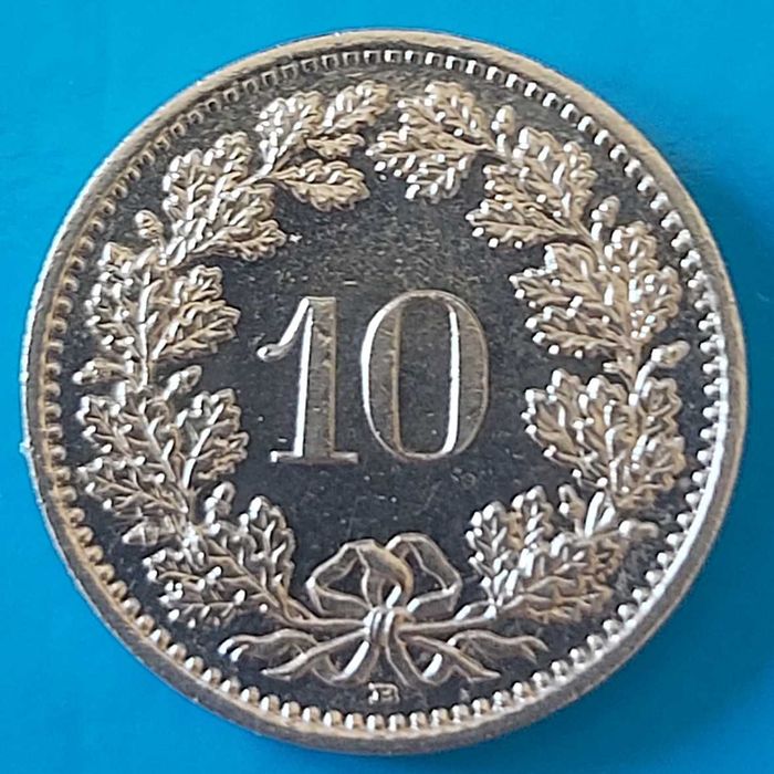 10 Rappen  de 2008 da Suíça