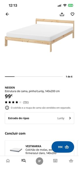 Cama e Colchão IKEA / venda juntos ou separados