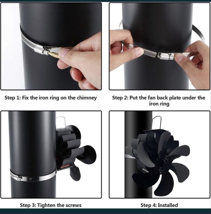 вентилятор для _камінів,буржуйок,знижка -10%