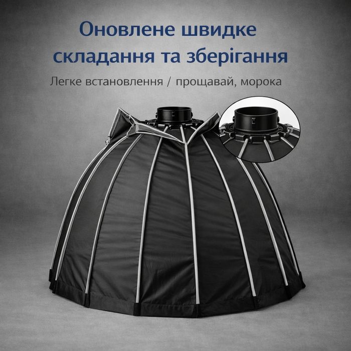 16-кутний софтбокс 70 см під BOWENS і соти у комплекті