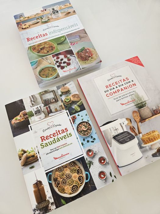 Coleção 3 Livros Moulinex Companion | Excelente estado