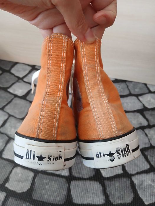 sapatilhas all star converse laranja 40 tenis botas