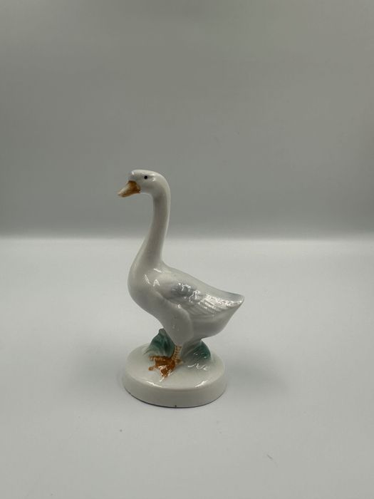 Szklana gęś ozdobna figurka