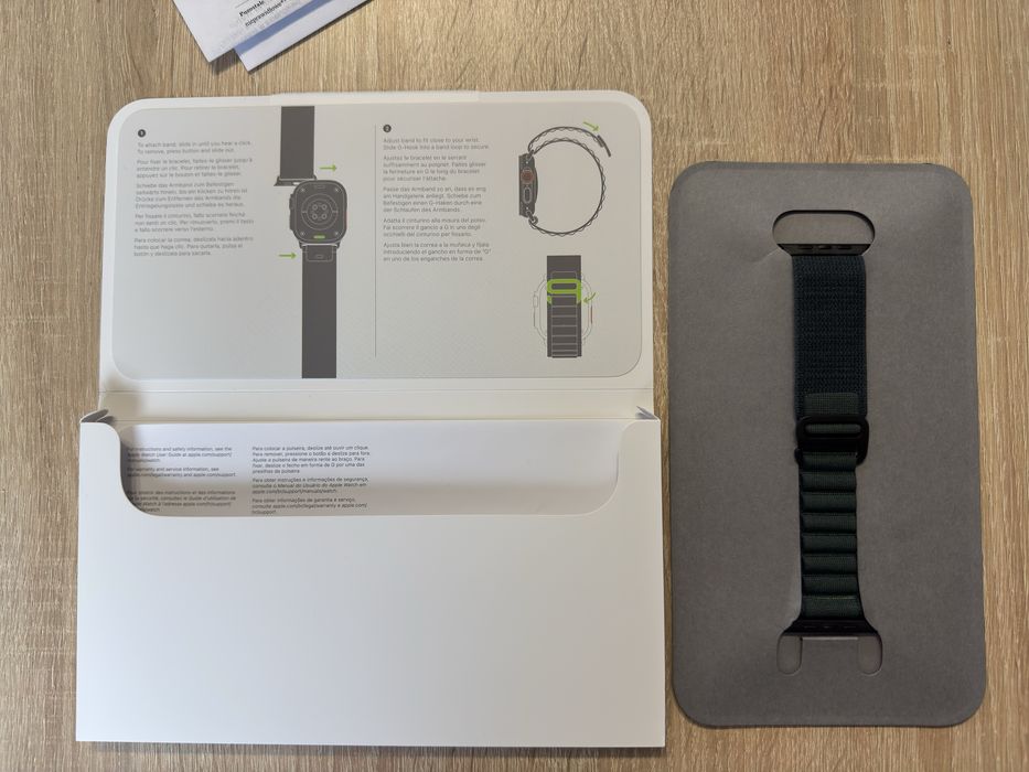 Pasek do Apple Watch (44/45/46/49mm) S Ciemnozielony