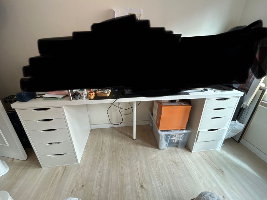 IKEA LAGKAPTEN / ALEX Secretária, branco, 200x60 cm