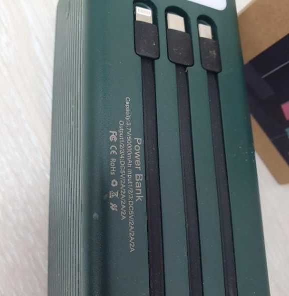 Power bank на 50000 mah LIDER Fast Charge, повербанк з ліхтариком