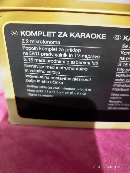 Zestaw.karaoke.z mikrofonami.silver crest