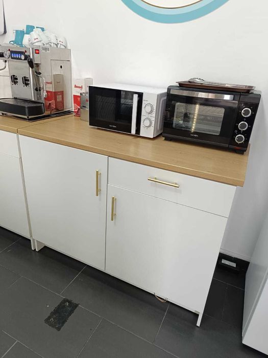 Arm baix c/portas e gaveta, branco, 120 cm