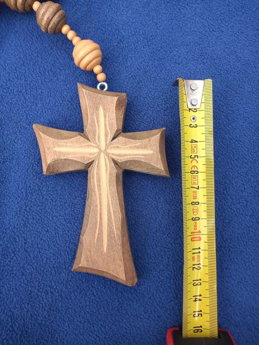 Różaniec drewniany duży
