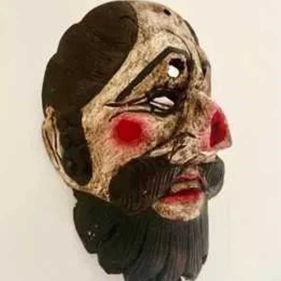 "Patron" Máscara de madeira antiga da Guatelama