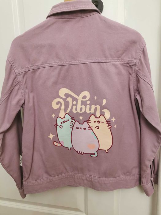 Pusheen - kurtka jeansowa  rozm. 152
