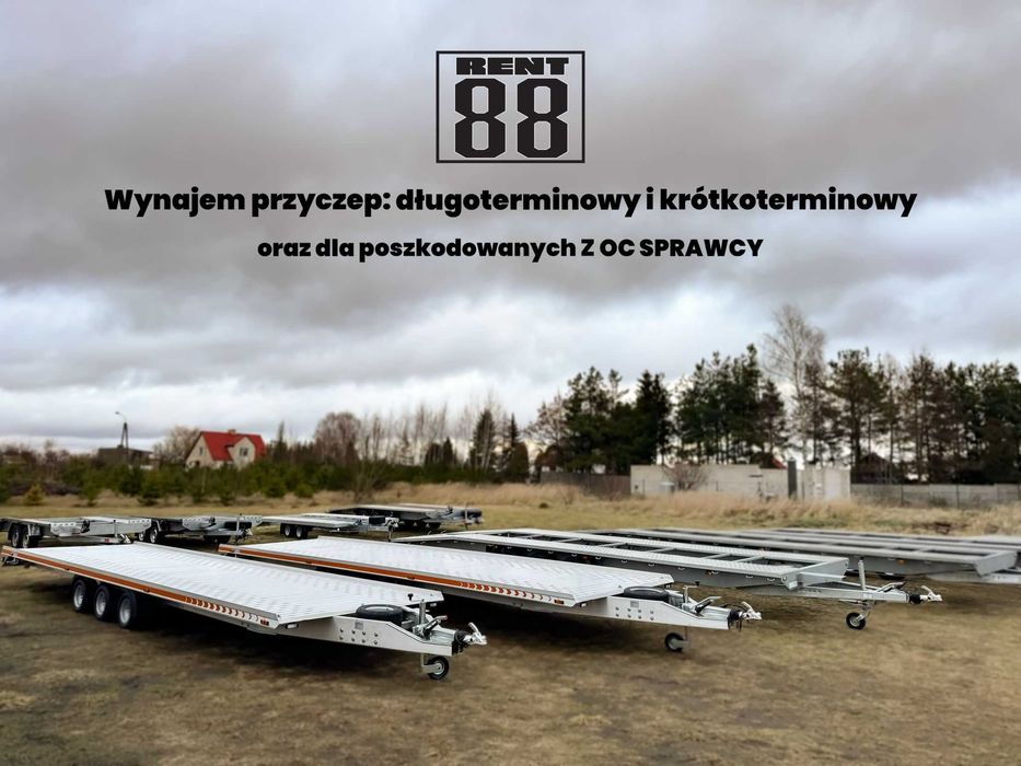 RENT 88 Wynajem IVECO 3.0 Automat AutoLaweta 25r Autolawety Przyczepy