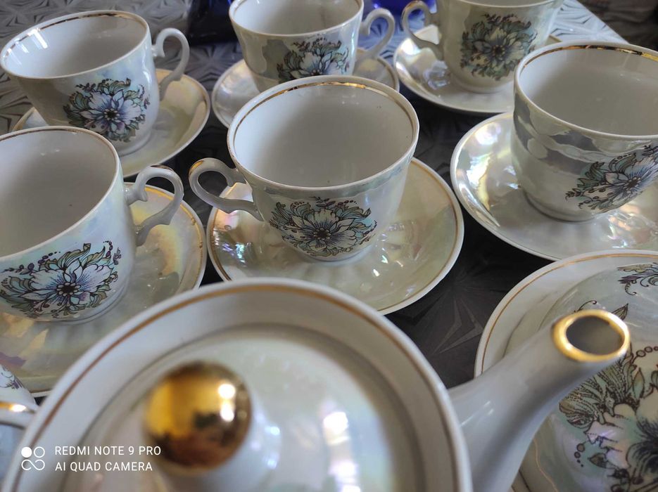 Сервиз ссср Барановка новый , статуэтки , самовар Баташева