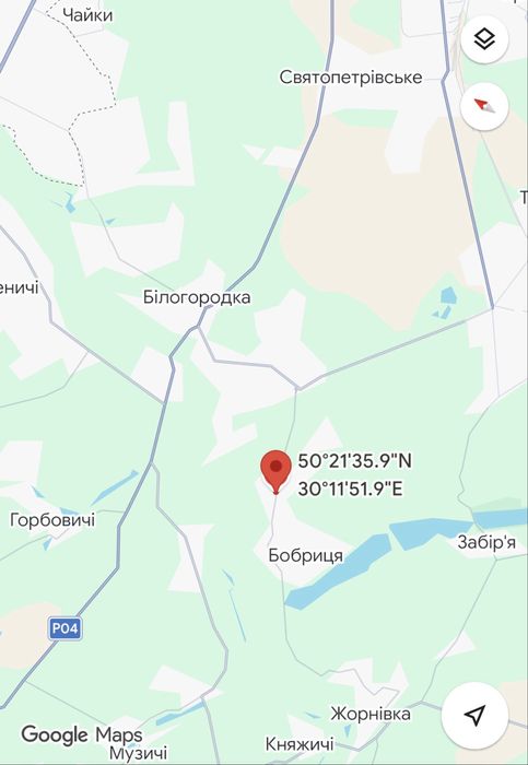 Ділянка-14,6сот./Під Києвом/с.БОБРИЦЯ/під ЗАБУДОВУ!без Комісіі