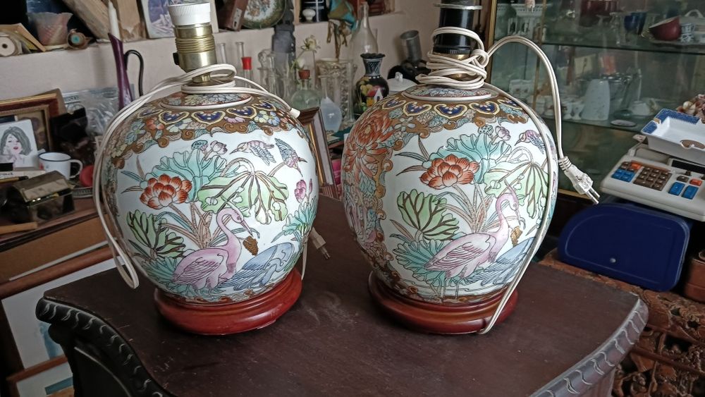 Candeeiros de Mesa em Cerâmica Asiáticos