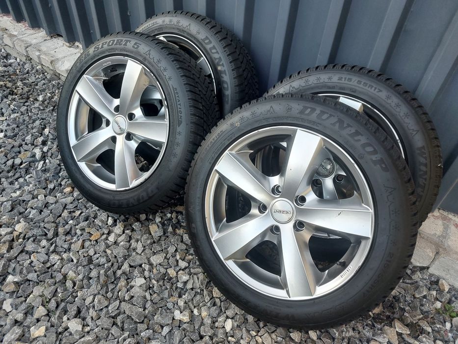 Koła Zimowe Opel Insignia 5x120 215/55/17 Opony Dunlop 2023r