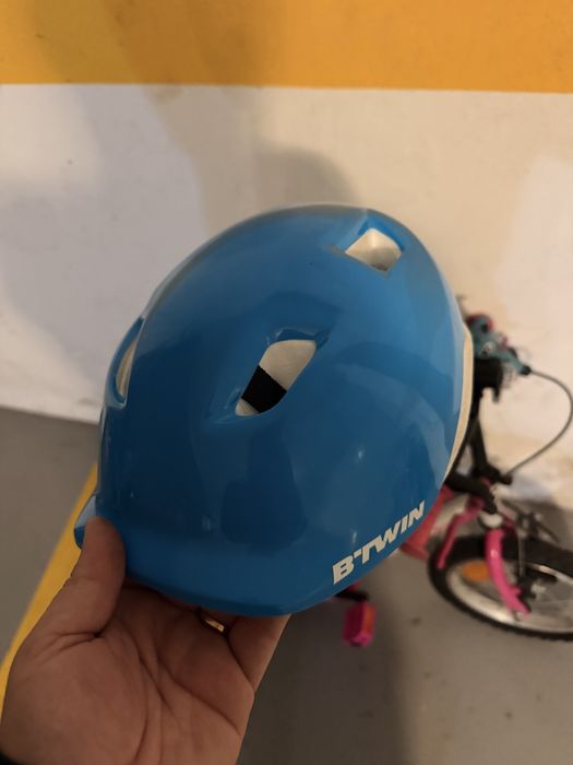 Bicicleta Rosa  + capacete