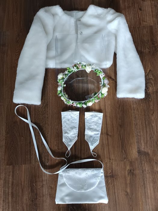 Sukienka komunijna, bolerko