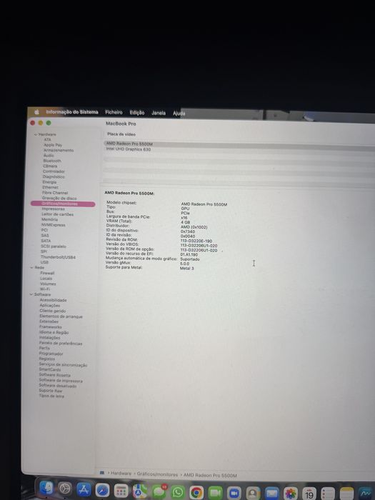 MacBook Pro de 16 polegadas, modelo de 2019 cor cinzento sideral