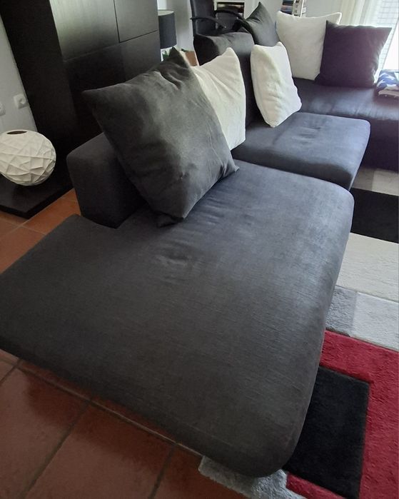 Sofá com chaise longue