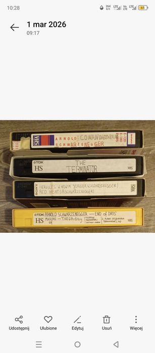 Kasety Filmy VHS