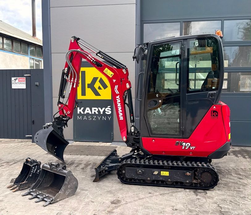 Yanmar SV19 VT | 2024 | 538 MTH | MINIKOPARKA  3 szt łyżek, Super Stan, Po Serwisie,