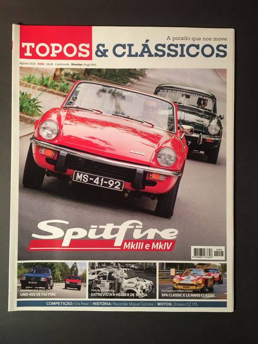 TRIUMPH - 4 revistas - 3 Classic & Sports Car - 1 Topos & Clássicos