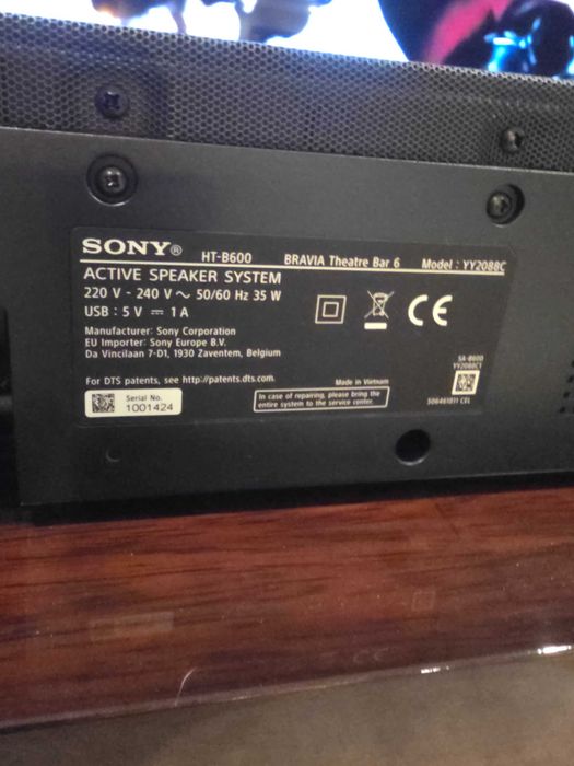 Pack Home Cinema Sony: Smart TV 55" BRAVIA 3 modelo K-55S35B.CEI + Barra de Som 3.1.2 BRAVIA Theatre Bar 6