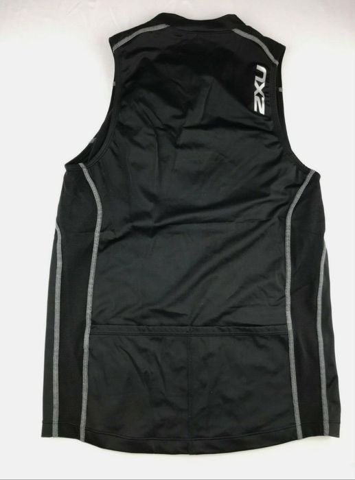 Спортивна майка для бігу жіноча s 42-44 2xu running singlet triathlon tank sleeveless 1/2 zip