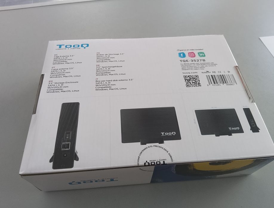 Tooq caixa externa disco 3.5" sata