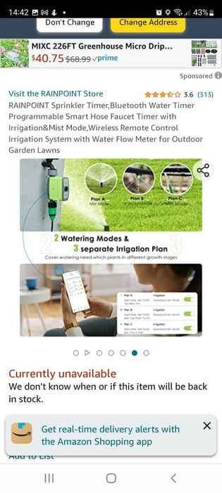 Sterownik nawadniania rainpoint 1-strefowy z bluetooth nowy
