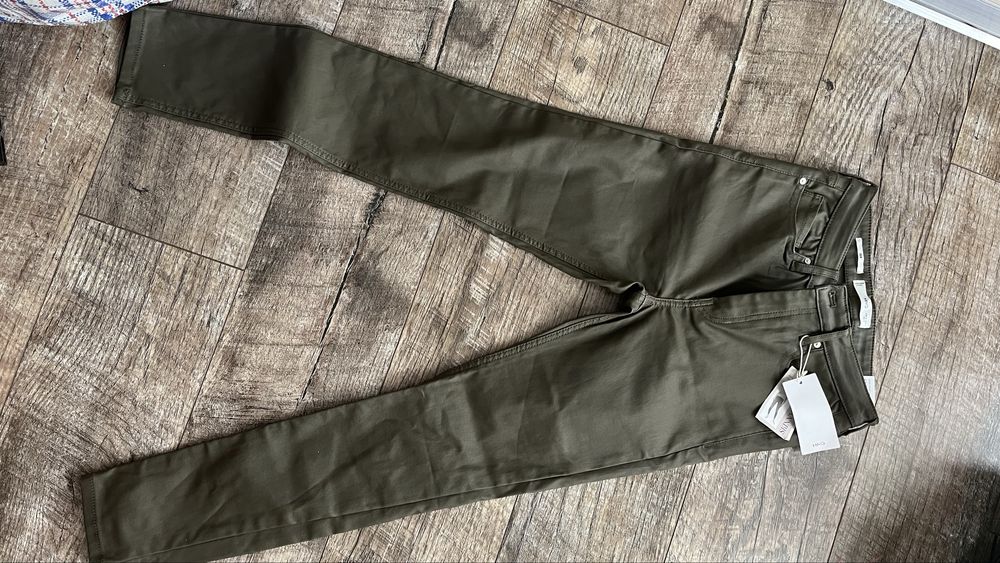 Нові джинси Mango Skinny хакі, розмір S (36), з бірками