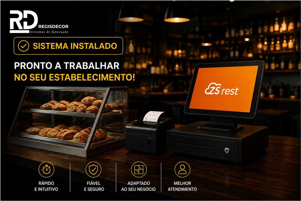 POS Restaurante / Café / Loja – Sistema Faturação Completo Desde 499€